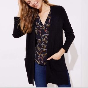Loft Open-Front Pocket Cardigan